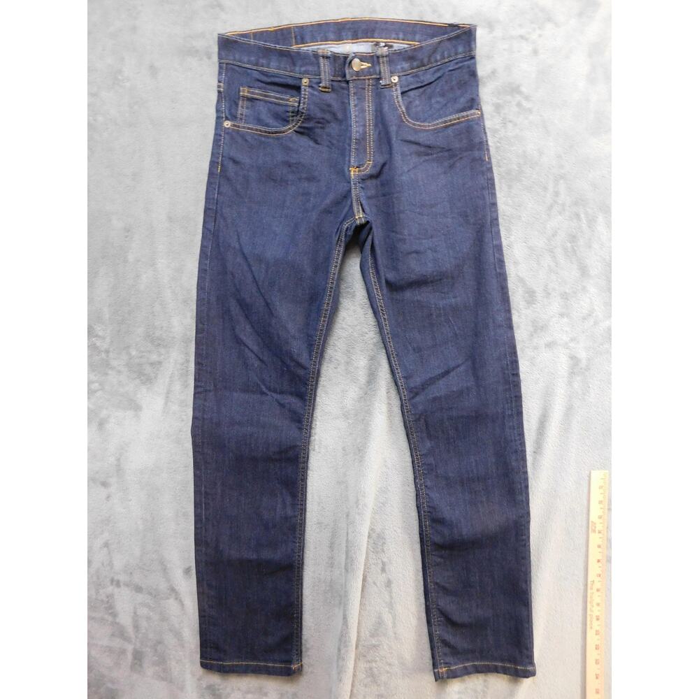 Dearborn Denim Jeans Mens 31x31 Dark Wash Blue Skinny Stretch Denim Made USA